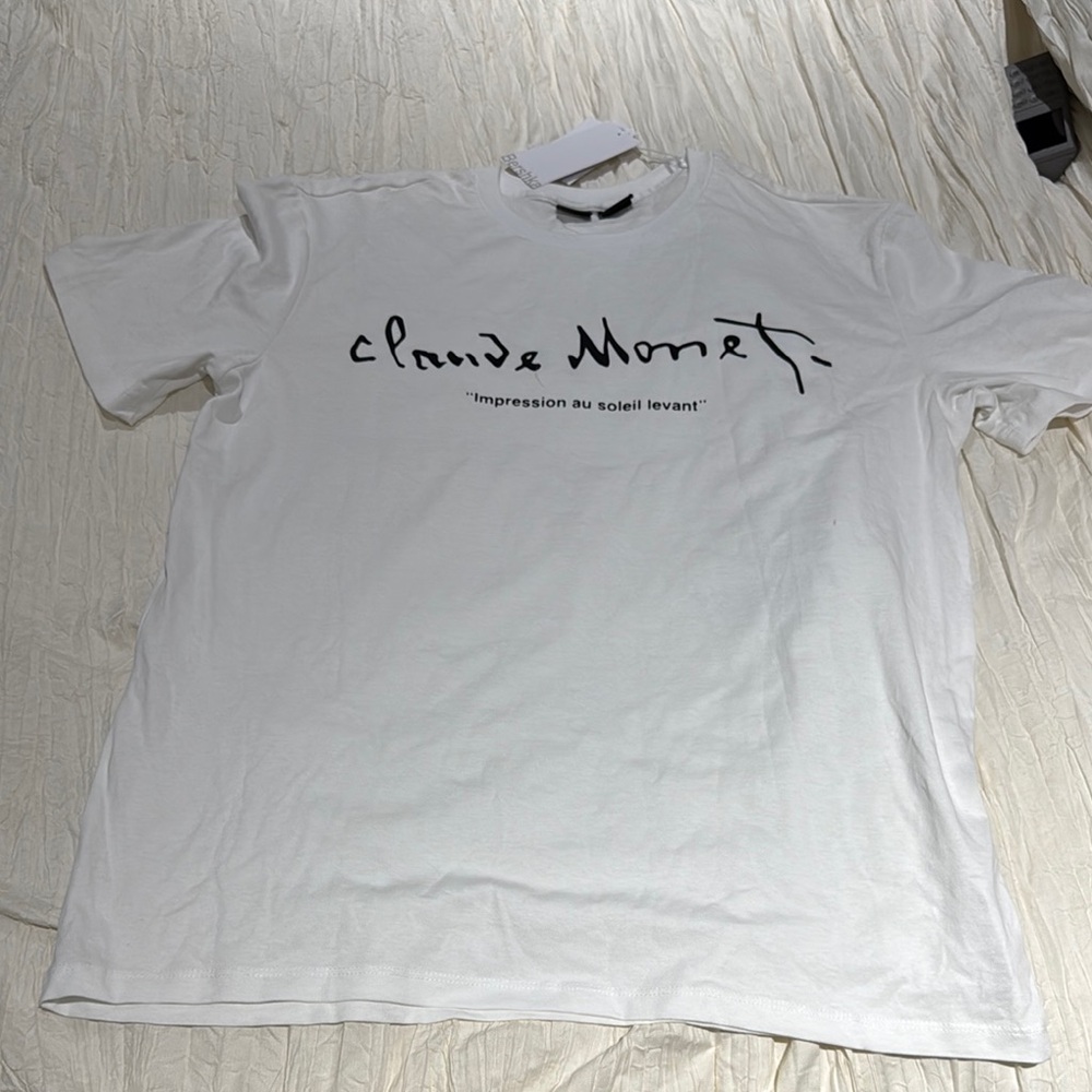 Claude Monet impression au soleil levant t shirt bought in Italy a 1 of a kind L